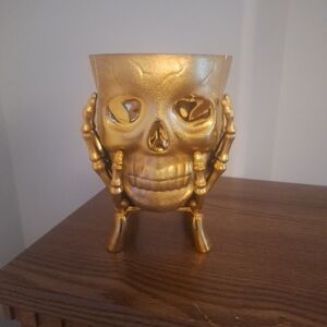 Gold Skull Candy Dish